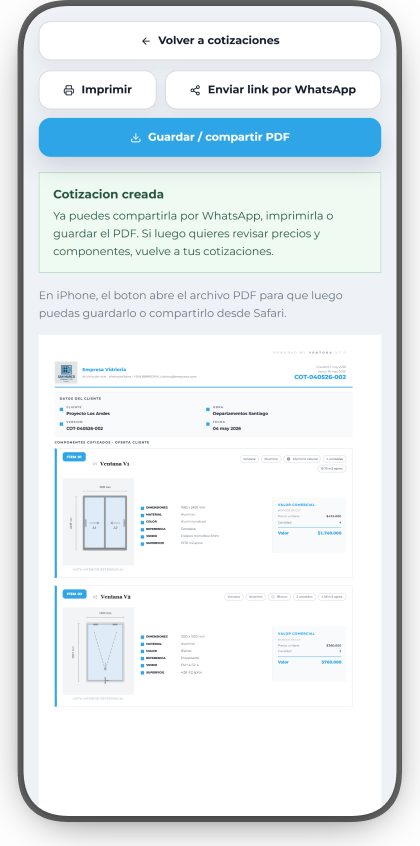 Paso 4: PDF generado listo para compartir